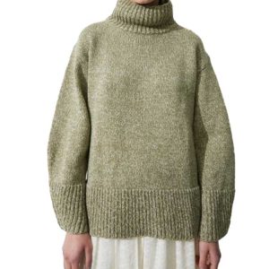 Women Turtleneck Gradient Pullover