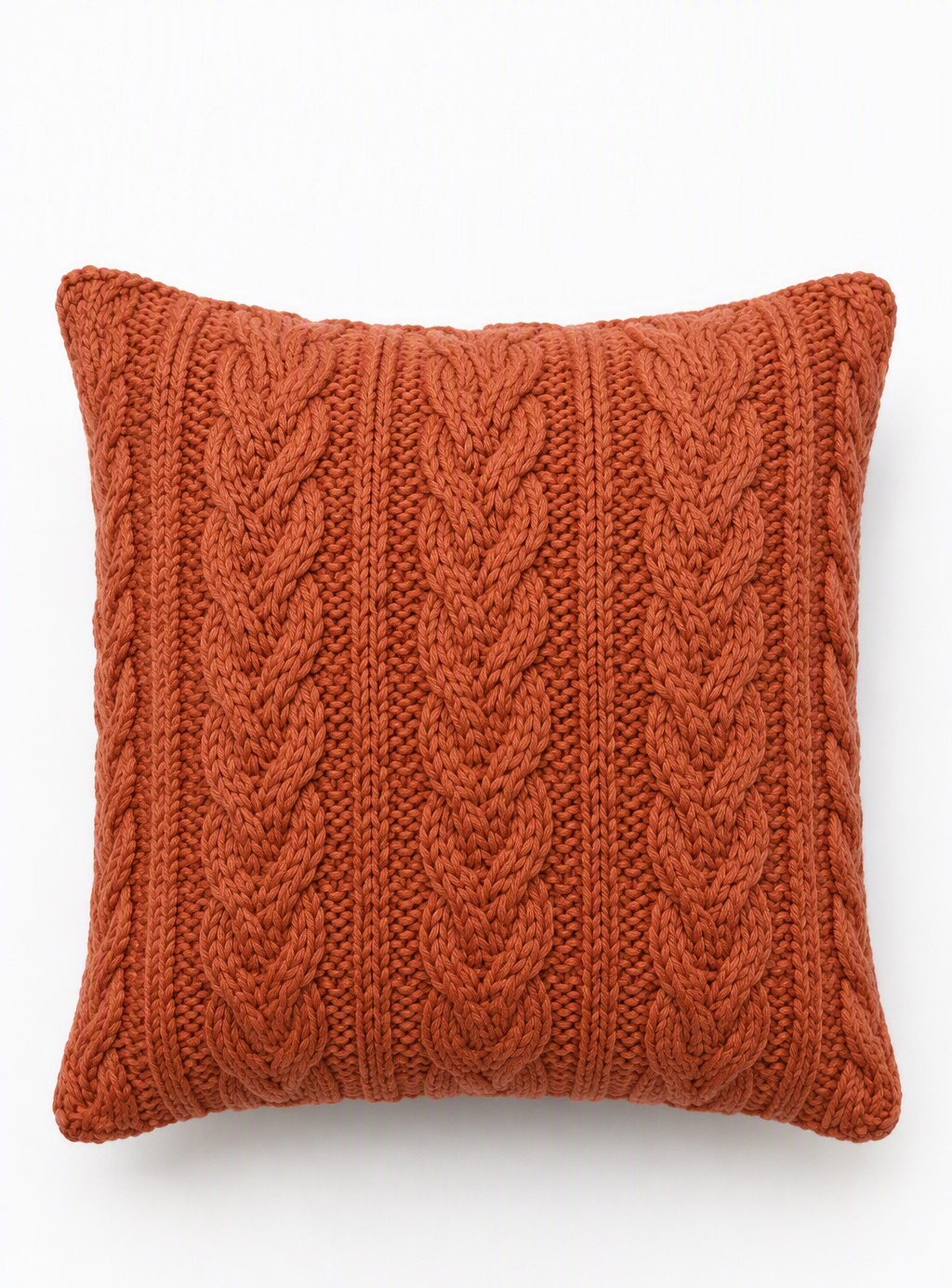 Knit Pillow — Terracotta