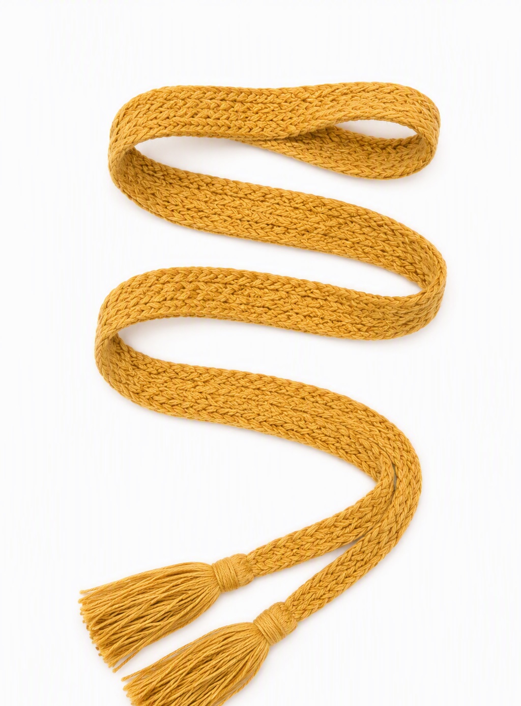Knit Belt — Mustard