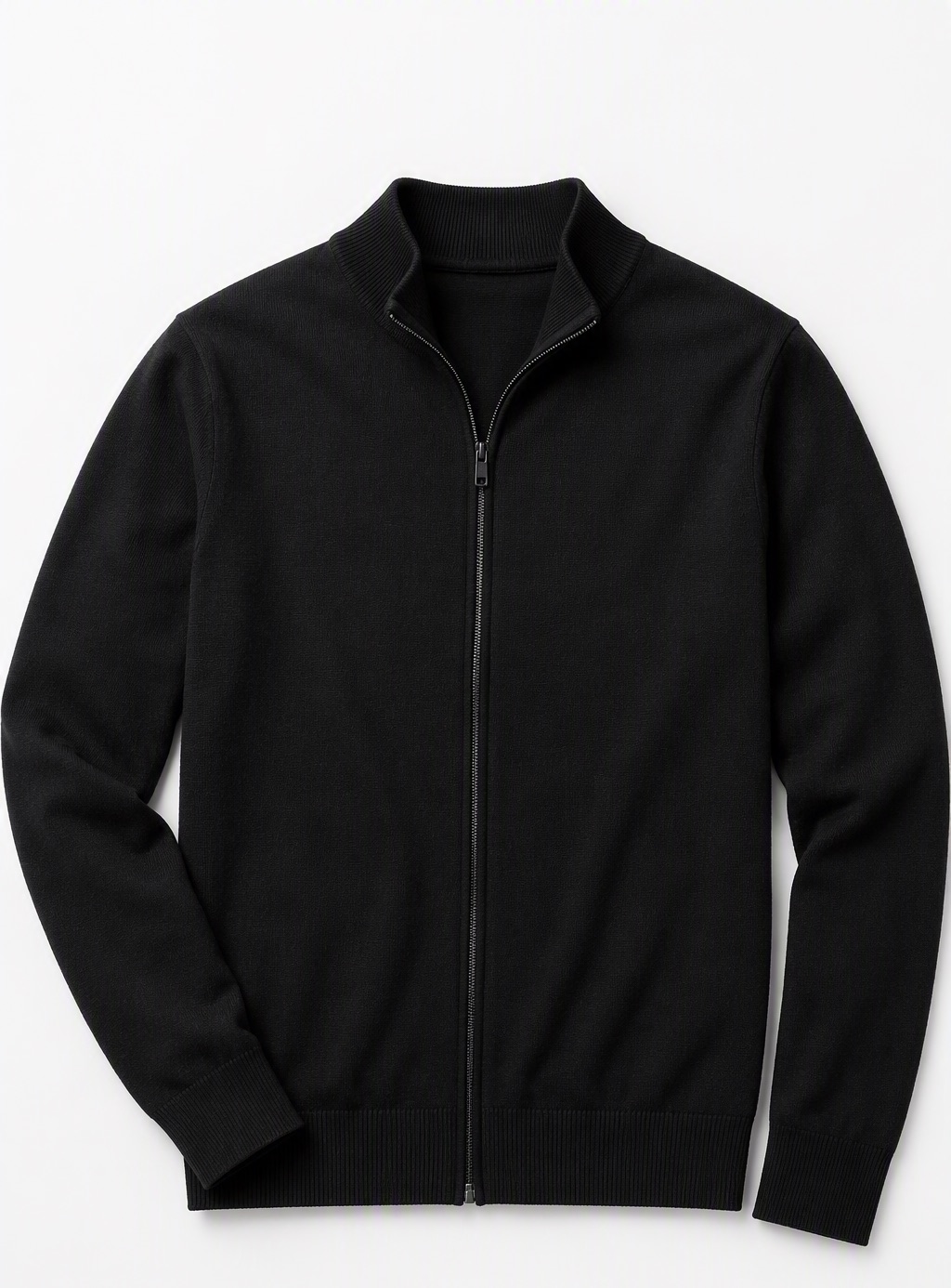 Zip Cardigan — Black