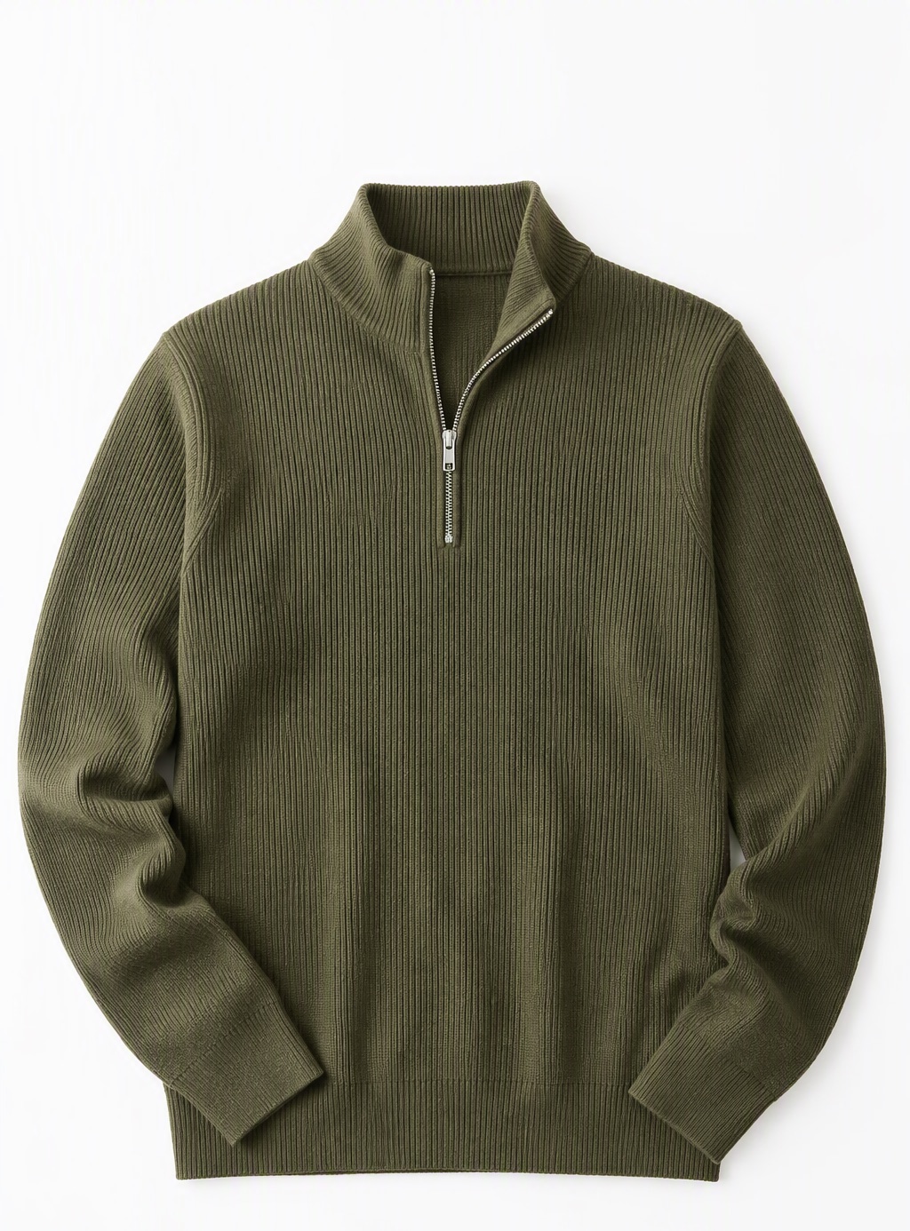 Quarter-Zip — Olive