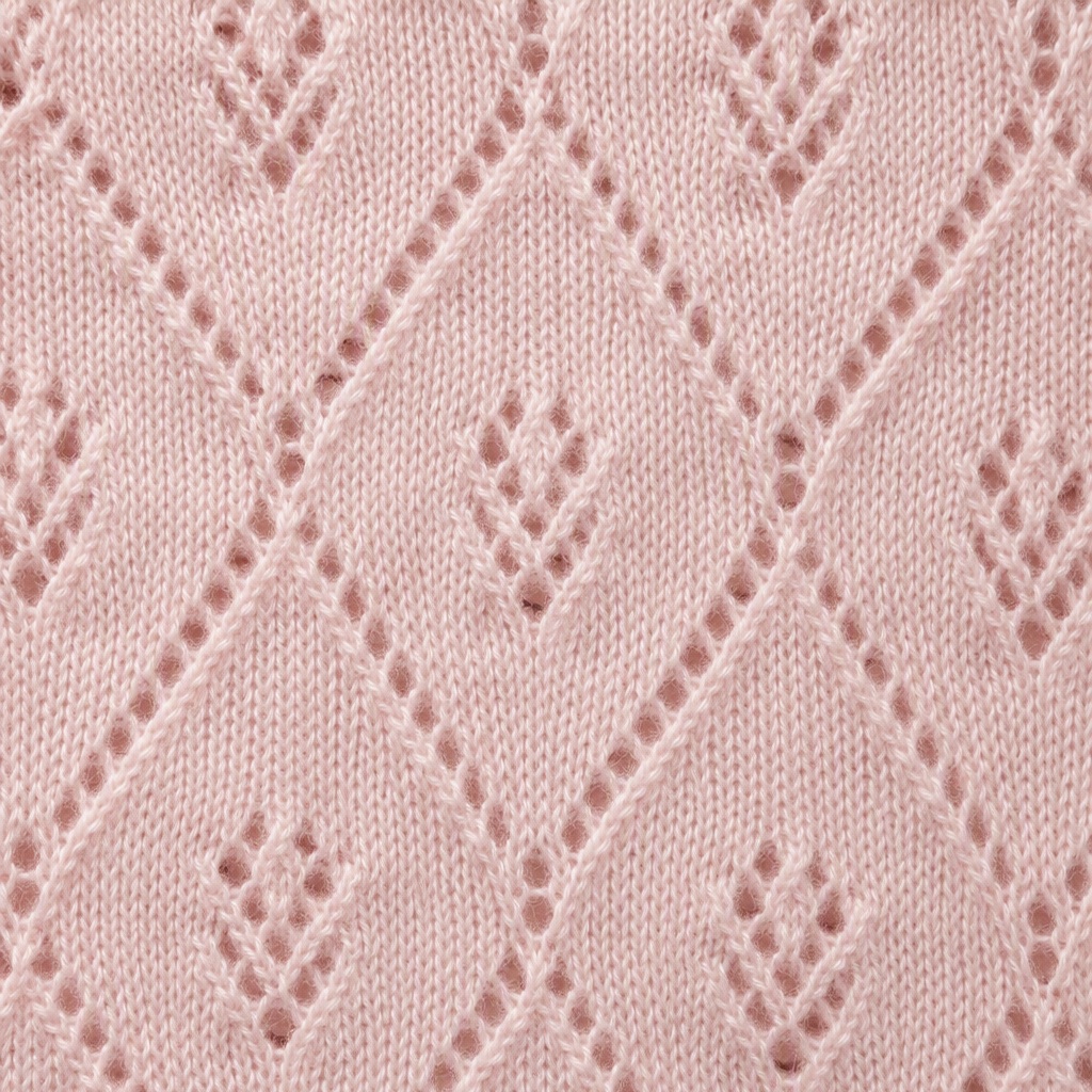 12GG Pointelle / Eyelet knit stitch close-up