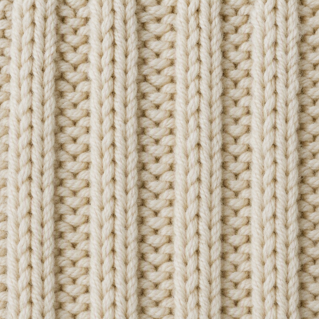 5GG 2x1 Rib knit stitch close-up